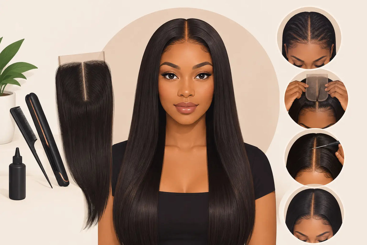 How to Get a Flawless Middle Part Closure Install