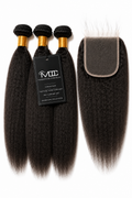 Brazilian Virgin Kinky Straight Closure Set