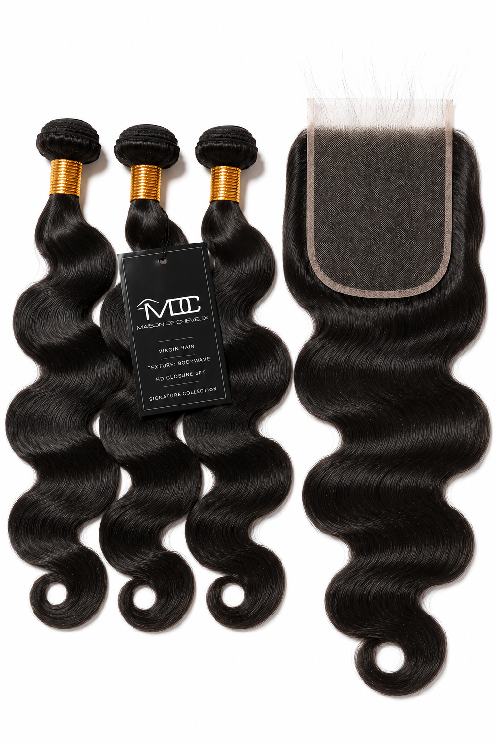 Brazilian Virgin Body Wave Closure Set