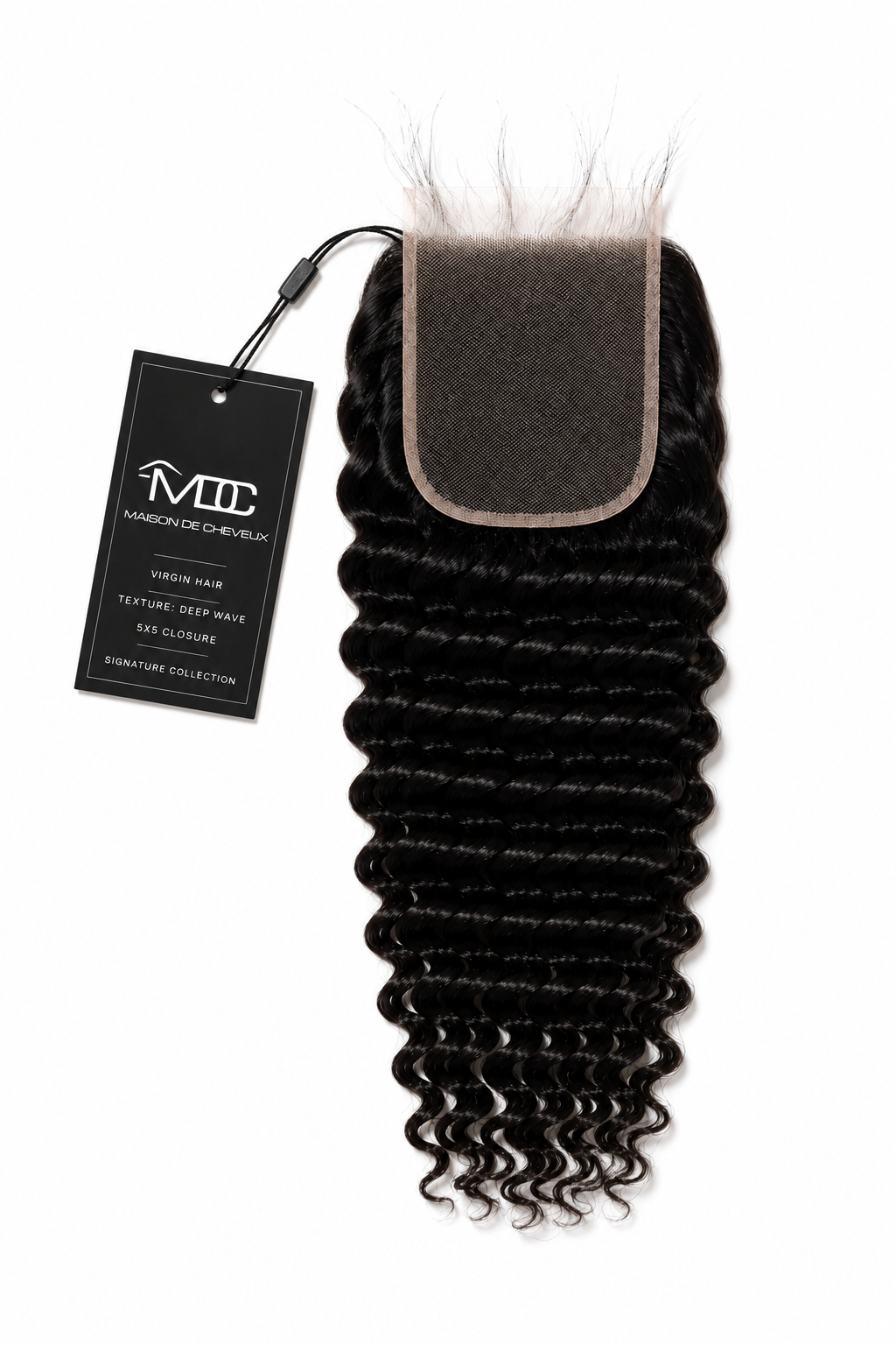 Brazilian Virgin Deep Wave 5×5 HD Lace Closure