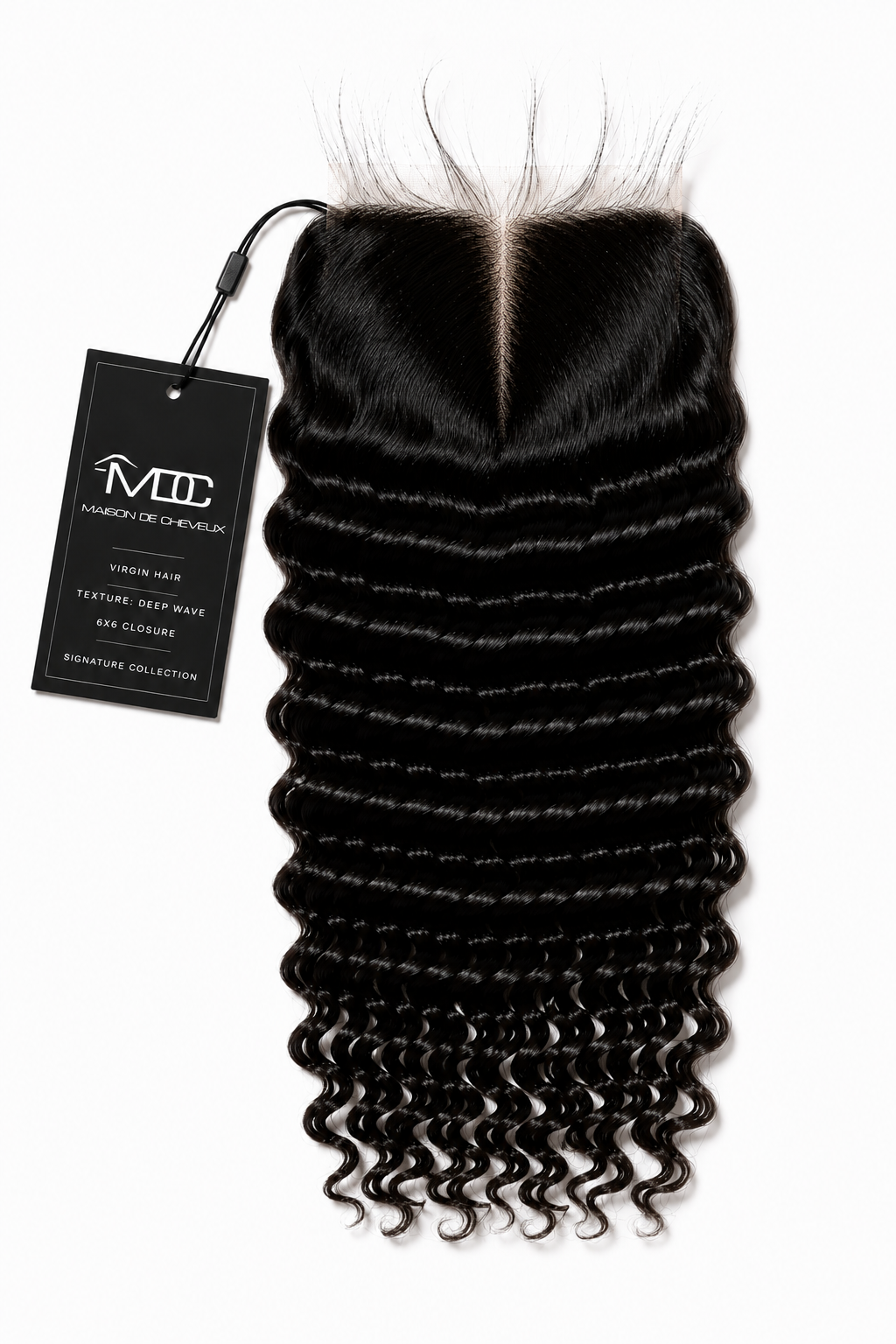 Brazilian Virgin Deep Wave 6×6 HD Lace Closure