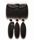 Brazilian Virgin Kinky Straight Frontal Set