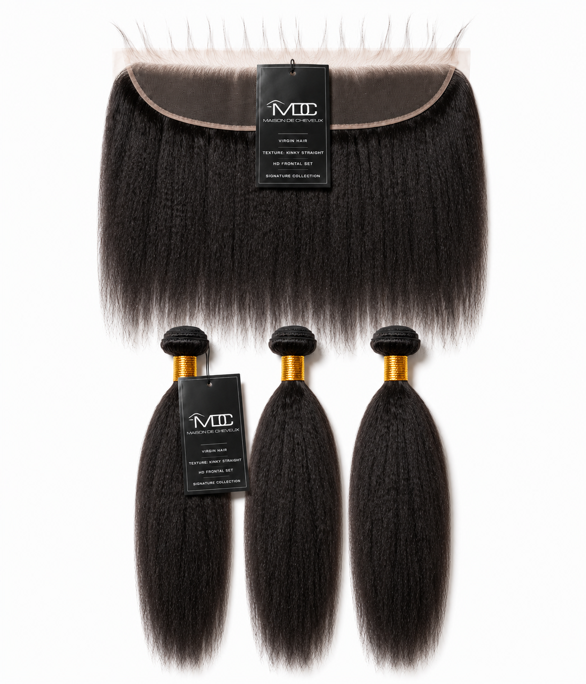 Brazilian Virgin Kinky Straight Frontal Set