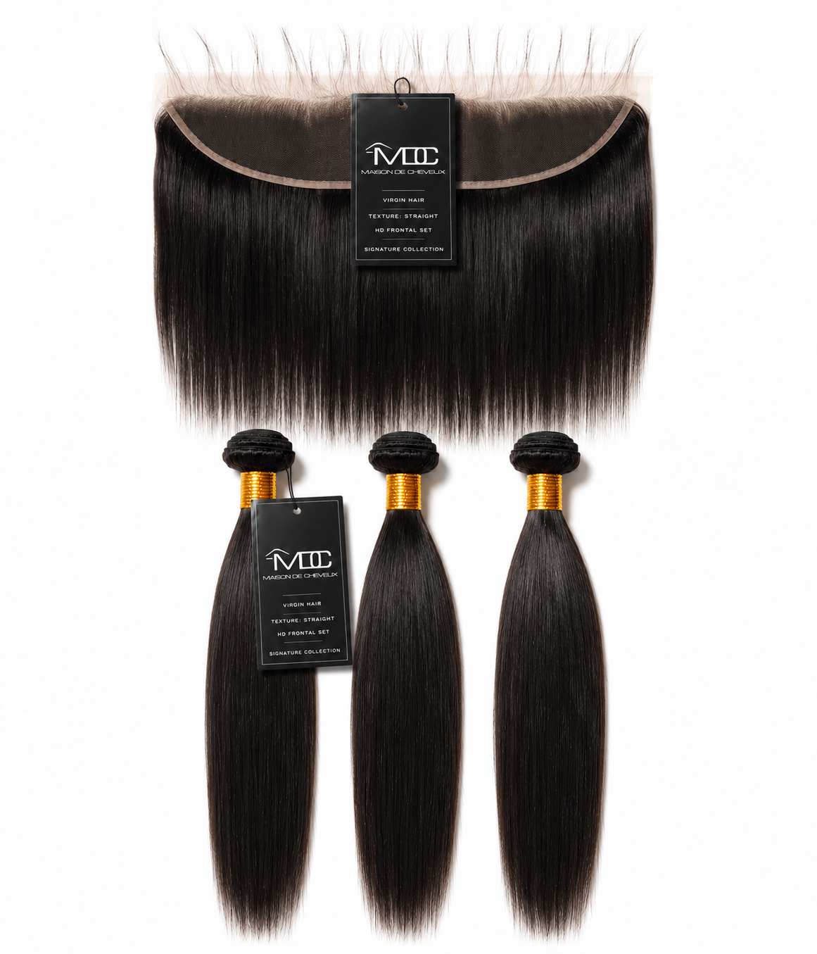 Brazilian Virgin Straight Frontal Set